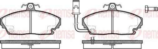 Remsa 0250.01 - Kit pastiglie freno, Freno a disco www.autoricambit.com