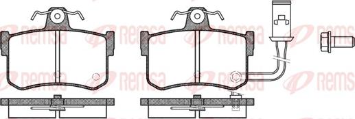 Remsa 0251.01 - Kit pastiglie freno, Freno a disco www.autoricambit.com