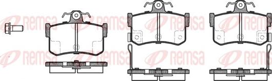 Remsa 0251.12 - Kit pastiglie freno, Freno a disco www.autoricambit.com