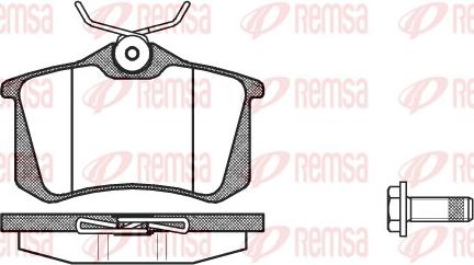 Remsa 0263.92 - Kit pastiglie freno, Freno a disco www.autoricambit.com