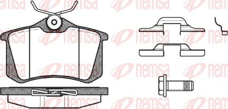 Remsa 0263.16 - Kit pastiglie freno, Freno a disco www.autoricambit.com