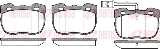 Remsa 0267.11 - Kit pastiglie freno, Freno a disco www.autoricambit.com