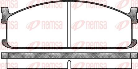 Remsa 0204.00 - Kit pastiglie freno, Freno a disco www.autoricambit.com