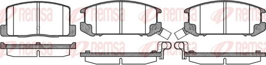 Remsa 0201.12 - Kit pastiglie freno, Freno a disco www.autoricambit.com