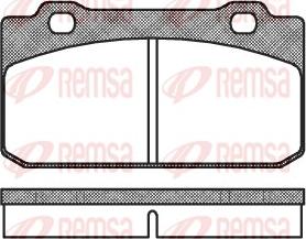 Remsa 0210.00 - Kit pastiglie freno, Freno a disco www.autoricambit.com