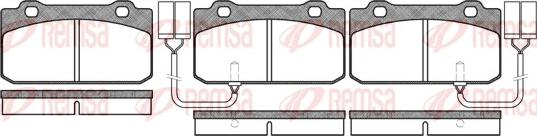 Remsa 0210.02 - Kit pastiglie freno, Freno a disco www.autoricambit.com