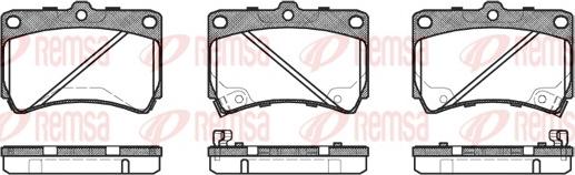 Remsa 0212.42 - Kit pastiglie freno, Freno a disco www.autoricambit.com