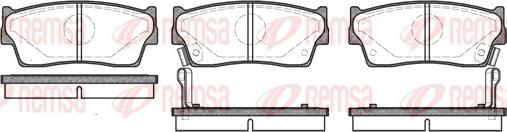 Remsa 0289.02 - Kit pastiglie freno, Freno a disco www.autoricambit.com