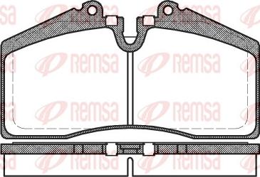 Remsa 0288.00 - Kit pastiglie freno, Freno a disco www.autoricambit.com