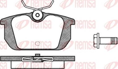 Remsa 0231.00 - Kit pastiglie freno, Freno a disco www.autoricambit.com