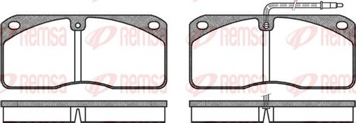 Remsa 0278.40 - Kit pastiglie freno, Freno a disco www.autoricambit.com