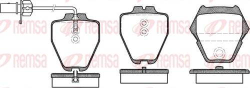 Remsa 0752.22 - Kit pastiglie freno, Freno a disco www.autoricambit.com