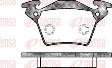 Remsa 0717.00 - Kit pastiglie freno, Freno a disco www.autoricambit.com