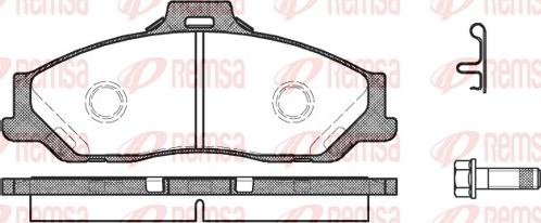 Remsa 0730.01 - Kit pastiglie freno, Freno a disco www.autoricambit.com