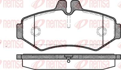 Remsa 0733.00 - Kit pastiglie freno, Freno a disco www.autoricambit.com