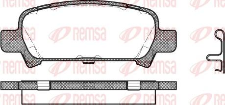 Remsa 0729.02 - Kit pastiglie freno, Freno a disco www.autoricambit.com