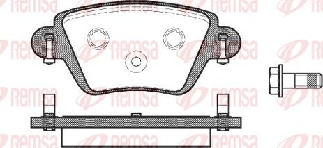 Remsa 0777.10 - Kit pastiglie freno, Freno a disco www.autoricambit.com