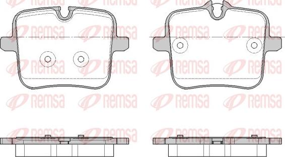 Remsa 1954.00 - Kit pastiglie freno, Freno a disco www.autoricambit.com