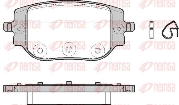 Remsa 1965.00 - Kit pastiglie freno, Freno a disco www.autoricambit.com