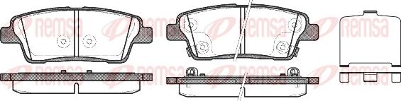 Remsa 1458.02 - Kit pastiglie freno, Freno a disco www.autoricambit.com