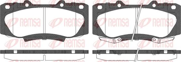 Remsa 1468.02 - Kit pastiglie freno, Freno a disco www.autoricambit.com