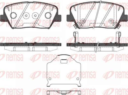 Remsa 1412.02 - Kit pastiglie freno, Freno a disco www.autoricambit.com