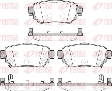 Remsa 1582.02 - Kit pastiglie freno, Freno a disco www.autoricambit.com