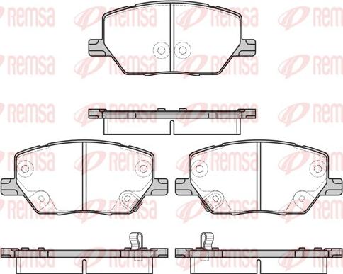 Remsa 1640.02 - Kit pastiglie freno, Freno a disco www.autoricambit.com