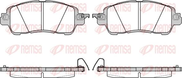 Remsa 1656.04 - Kit pastiglie freno, Freno a disco www.autoricambit.com