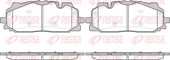 Remsa 1667.00 - Kit pastiglie freno, Freno a disco www.autoricambit.com