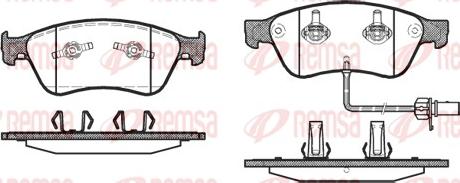 Remsa 1056.02 - Kit pastiglie freno, Freno a disco www.autoricambit.com