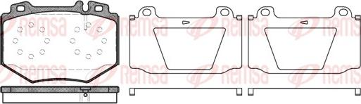 Remsa 1065.00 - Kit pastiglie freno, Freno a disco www.autoricambit.com