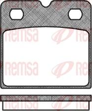 Remsa 1067.00 - Kit pastiglie freno, Freno a disco www.autoricambit.com