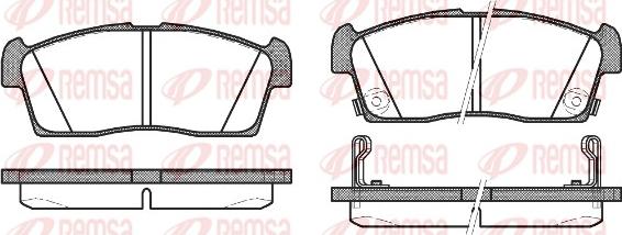 Remsa 1199.02 - Kit pastiglie freno, Freno a disco www.autoricambit.com