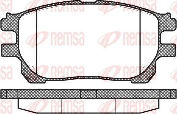 Remsa 1143.00 - Kit pastiglie freno, Freno a disco www.autoricambit.com