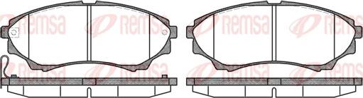 Remsa 1151.00 - Kit pastiglie freno, Freno a disco www.autoricambit.com