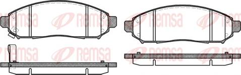 Remsa 1162.01 - Kit pastiglie freno, Freno a disco www.autoricambit.com