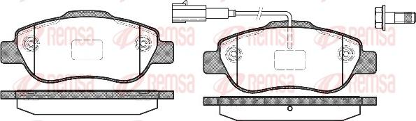 Remsa 1100.11 - Kit pastiglie freno, Freno a disco www.autoricambit.com