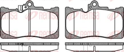 Remsa 1180.02 - Kit pastiglie freno, Freno a disco www.autoricambit.com