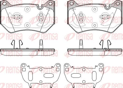 Remsa 1839.10 - Kit pastiglie freno, Freno a disco www.autoricambit.com