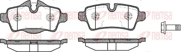 Remsa 1344.00 - Kit pastiglie freno, Freno a disco www.autoricambit.com