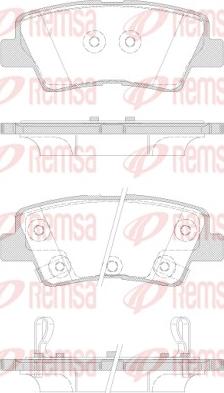 Remsa 1362.42 - Kit pastiglie freno, Freno a disco www.autoricambit.com