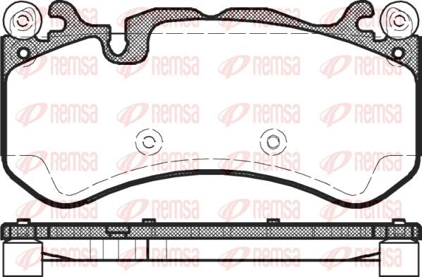 Remsa 1300.00 - Kit pastiglie freno, Freno a disco www.autoricambit.com