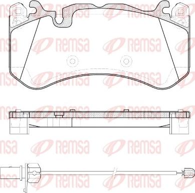 Remsa 1300.30 - Kit pastiglie freno, Freno a disco www.autoricambit.com