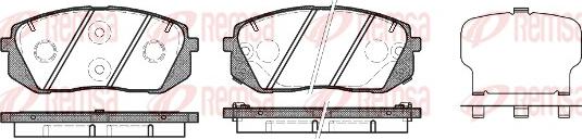 Remsa 1302.22 - Kit pastiglie freno, Freno a disco www.autoricambit.com