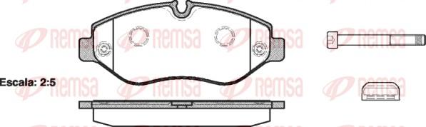 Remsa 1245.00 - Kit pastiglie freno, Freno a disco www.autoricambit.com