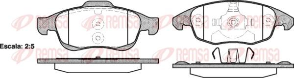 Remsa 1248.00 - Kit pastiglie freno, Freno a disco www.autoricambit.com