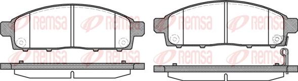 Remsa 1242.01 - Kit pastiglie freno, Freno a disco www.autoricambit.com