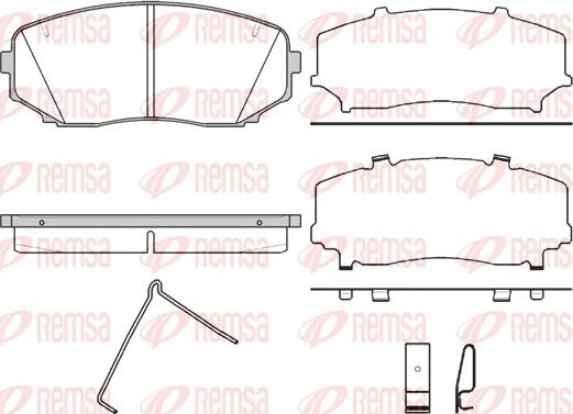 Remsa 1267.02 - Kit pastiglie freno, Freno a disco www.autoricambit.com