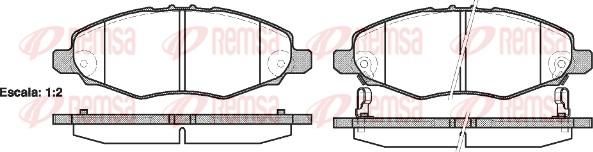 Remsa 1235.02 - Kit pastiglie freno, Freno a disco www.autoricambit.com